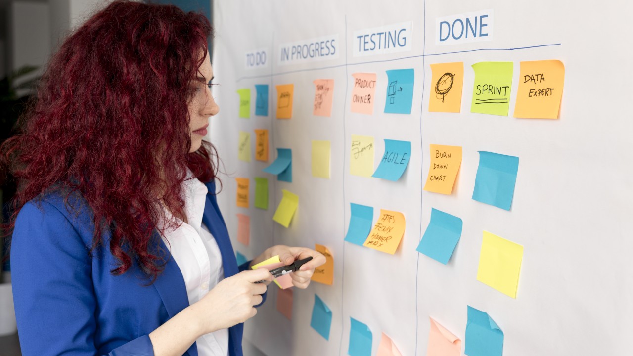 adult-woman-planning-scrum-method
